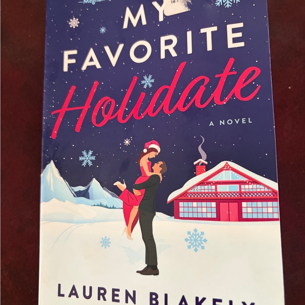 's 'My Favorite Holidate' Novel - Blue and Red Cover